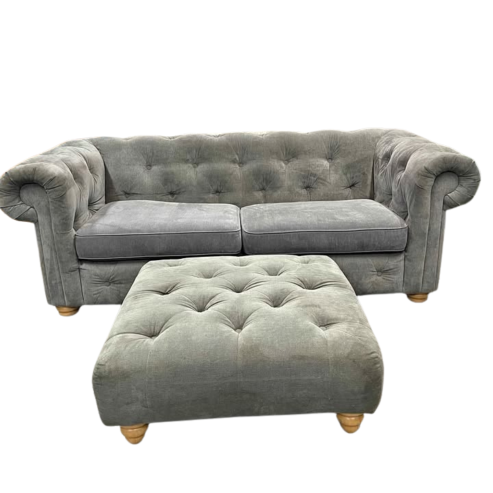 DFS Belair 3 Seater & Footstool
