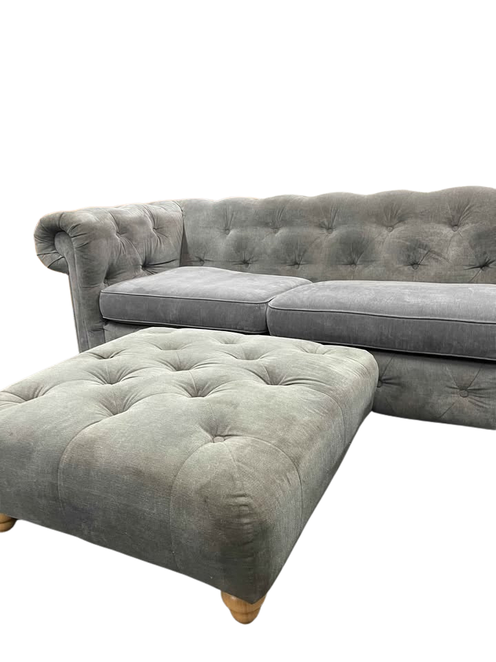 DFS Belair 3 Seater & Footstool