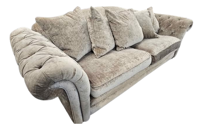 DFS Lochleven 4 Seater in a Mink Chenille Opulent Velvet