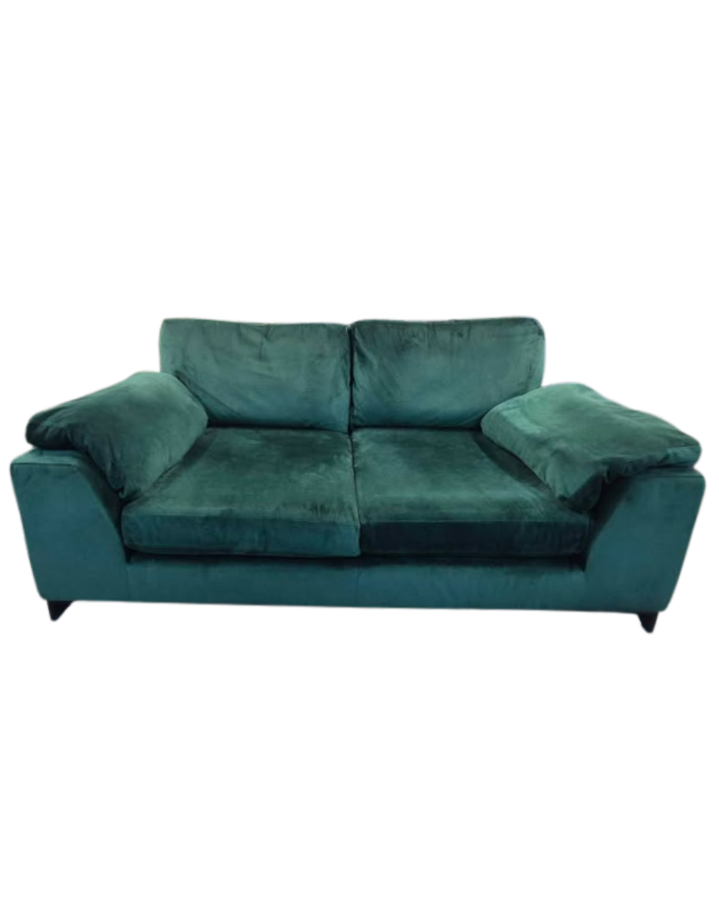 DFS Euphoria Sensual Velvet 2-Seater Sofa – Forest Green