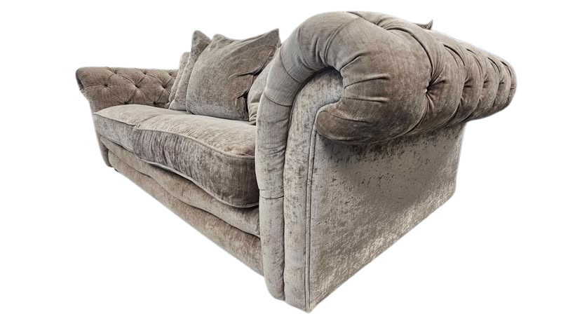 DFS Lochleven 4 Seater in a Mink Chenille Opulent Velvet