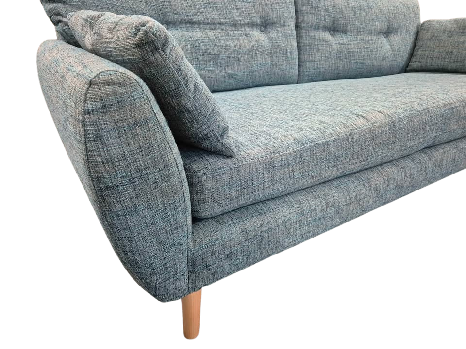 Next Wilson Button Back Teal 3 Seater Sofa
