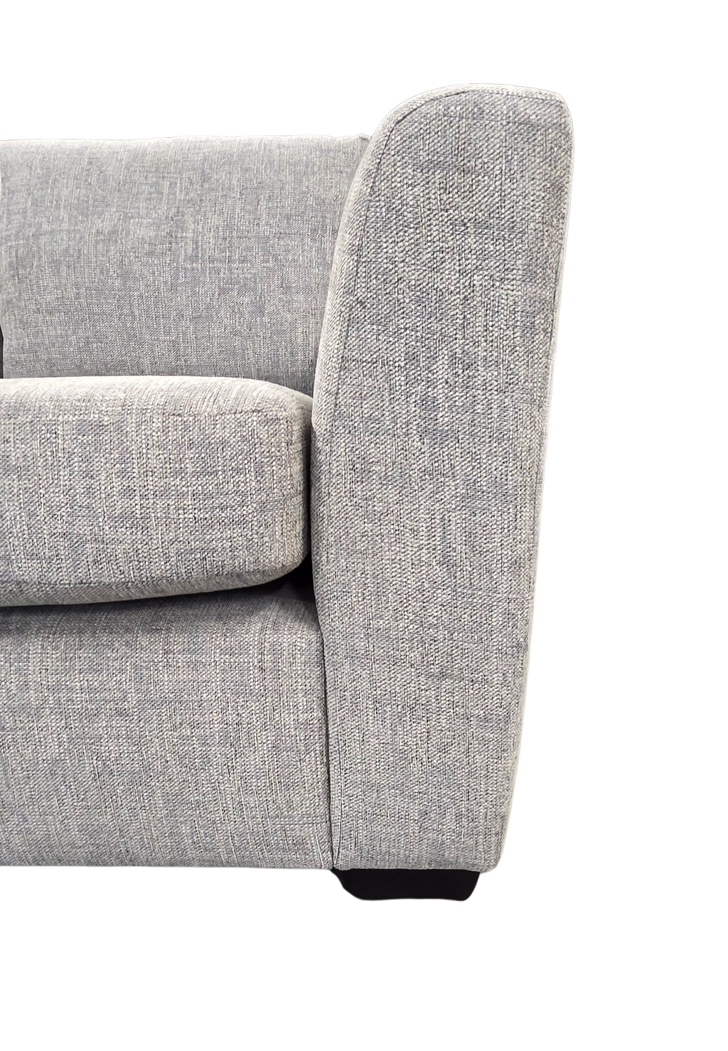 NEW Textured Grey Dual Armed Corner Sofa