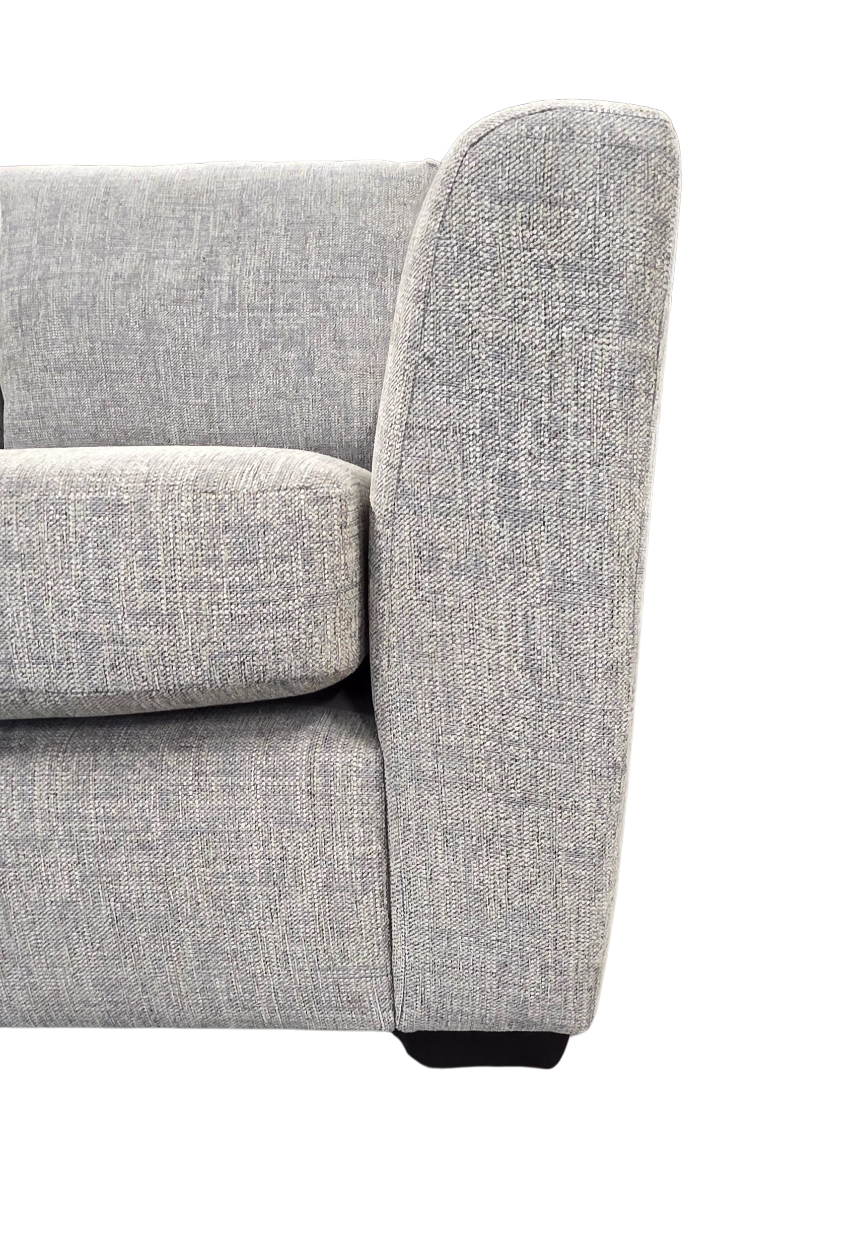 NEW Textured Grey Dual Armed Corner Sofa