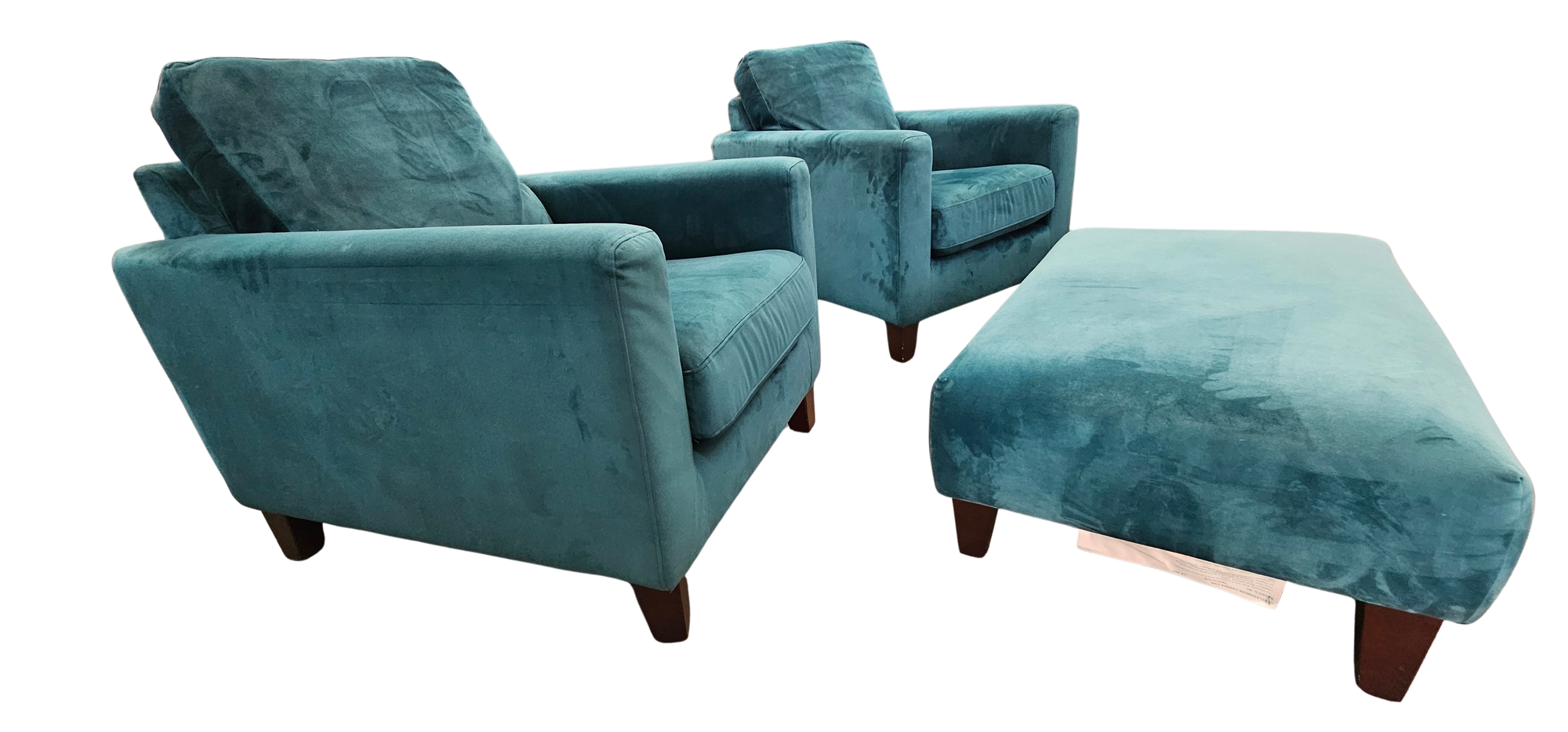 John Lewis – Teal Velvet Armchair
