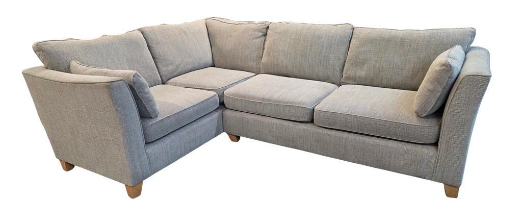 Next Farrell Neutral Textured Weave Corner Sofa