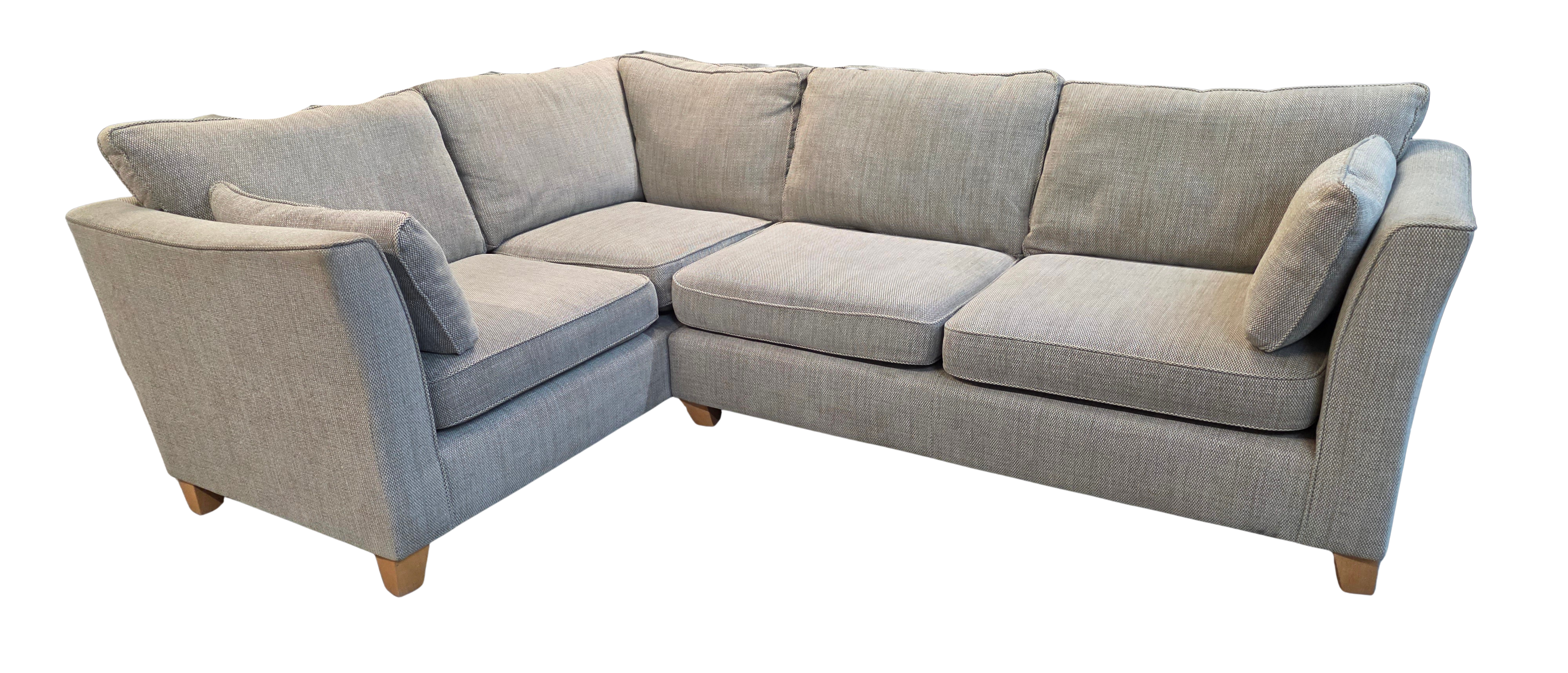 Next Farrell Neutral Textured Weave Corner Sofa