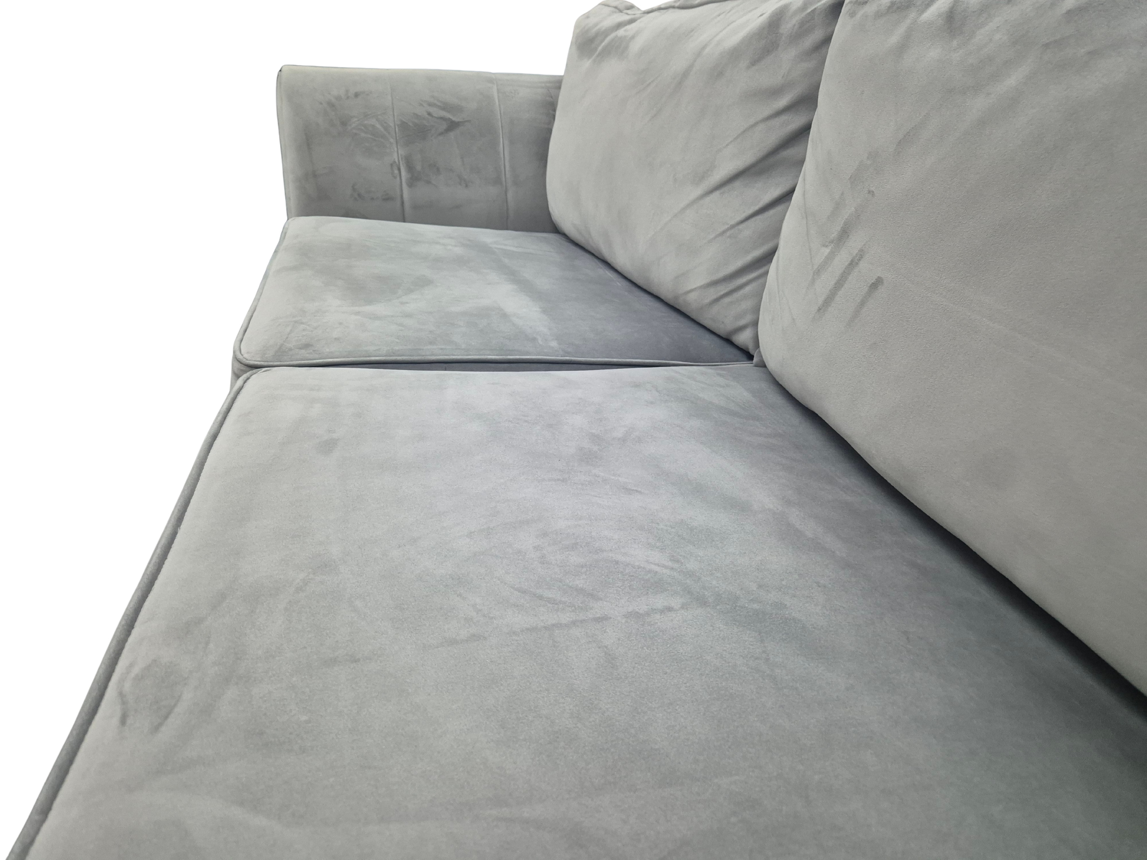 Sofology Gabrielle 4-Seater Sofa – Grey Velvet