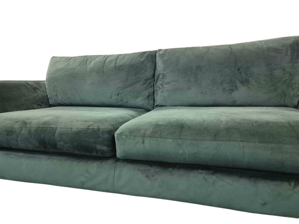 DFS Libby Green Velvet 3-Seater Sofa