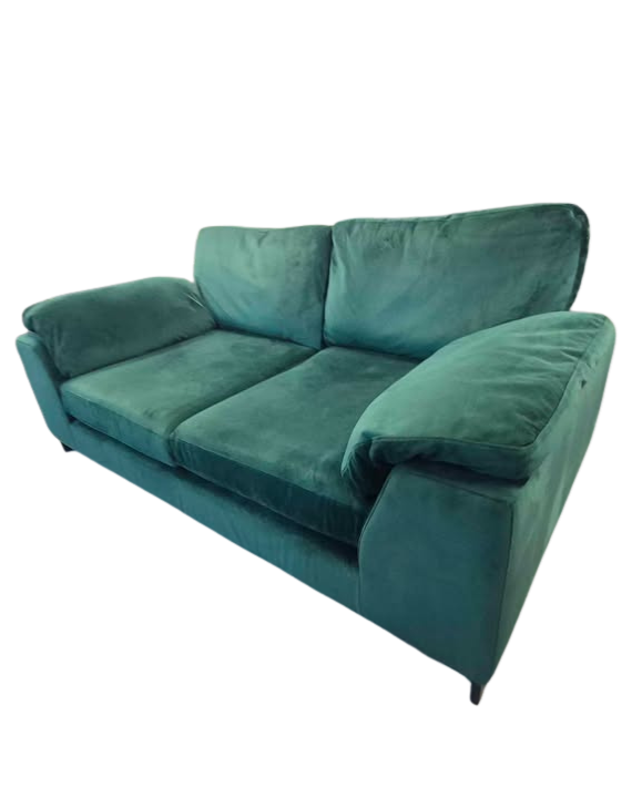 DFS Euphoria Sensual Velvet 2-Seater Sofa – Forest Green