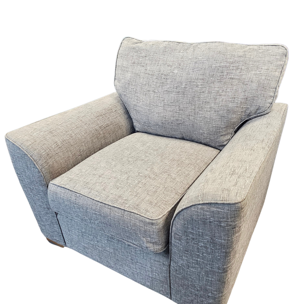 Next Stamford Boucle Weave Easy-Clean Armchair Light grey