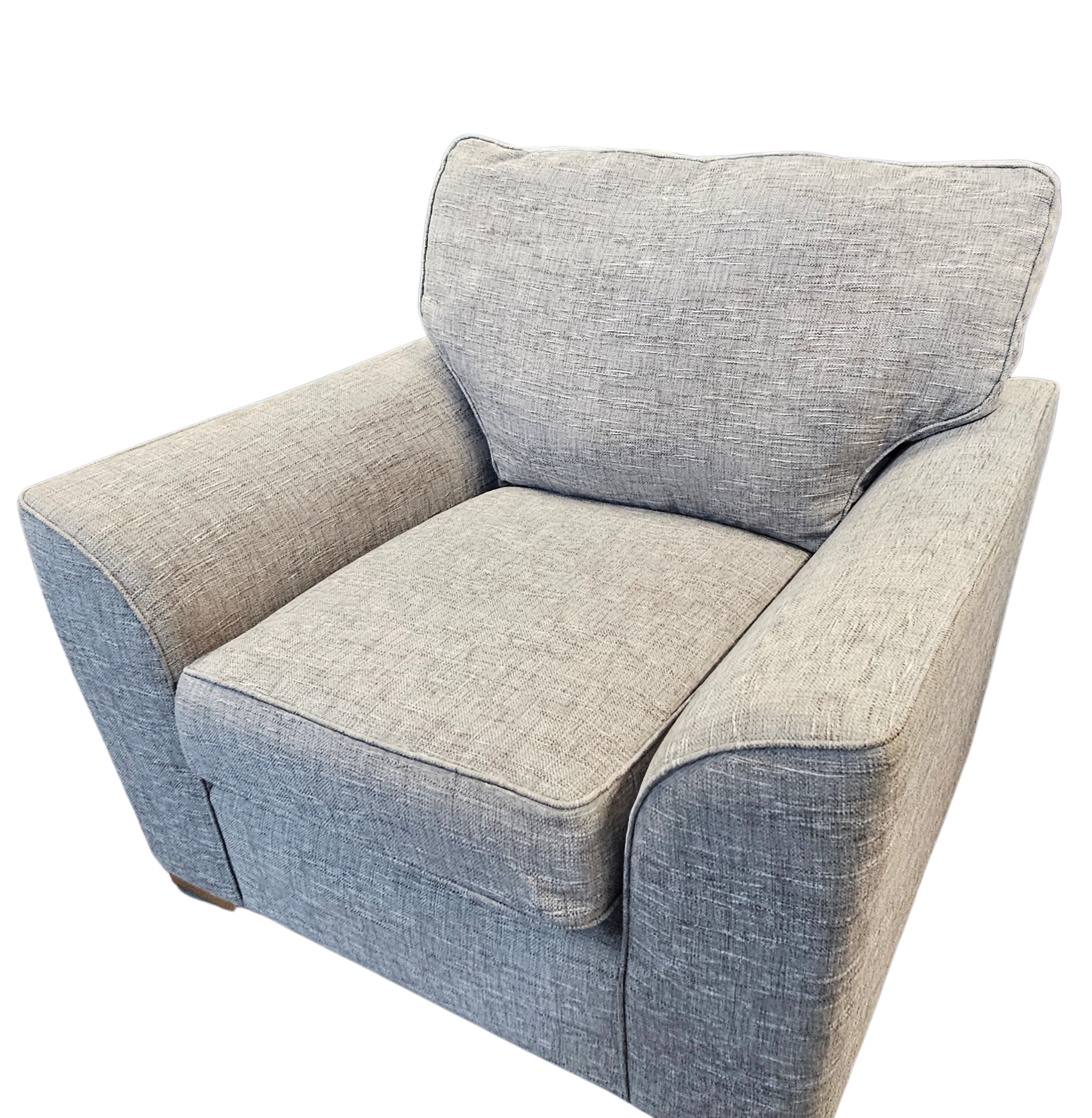 Next Stamford Boucle Weave Easy-Clean Armchair Light grey