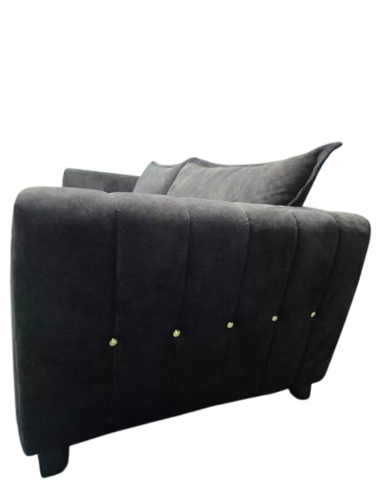 DFS Cherished Black Combination Formal 4 Seater Sofa