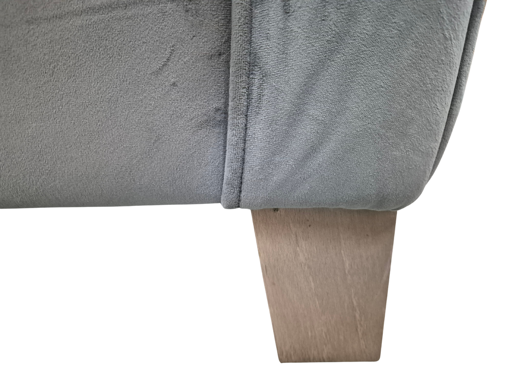 Sofology Canterbury Grey Velvet Cuddle Chair