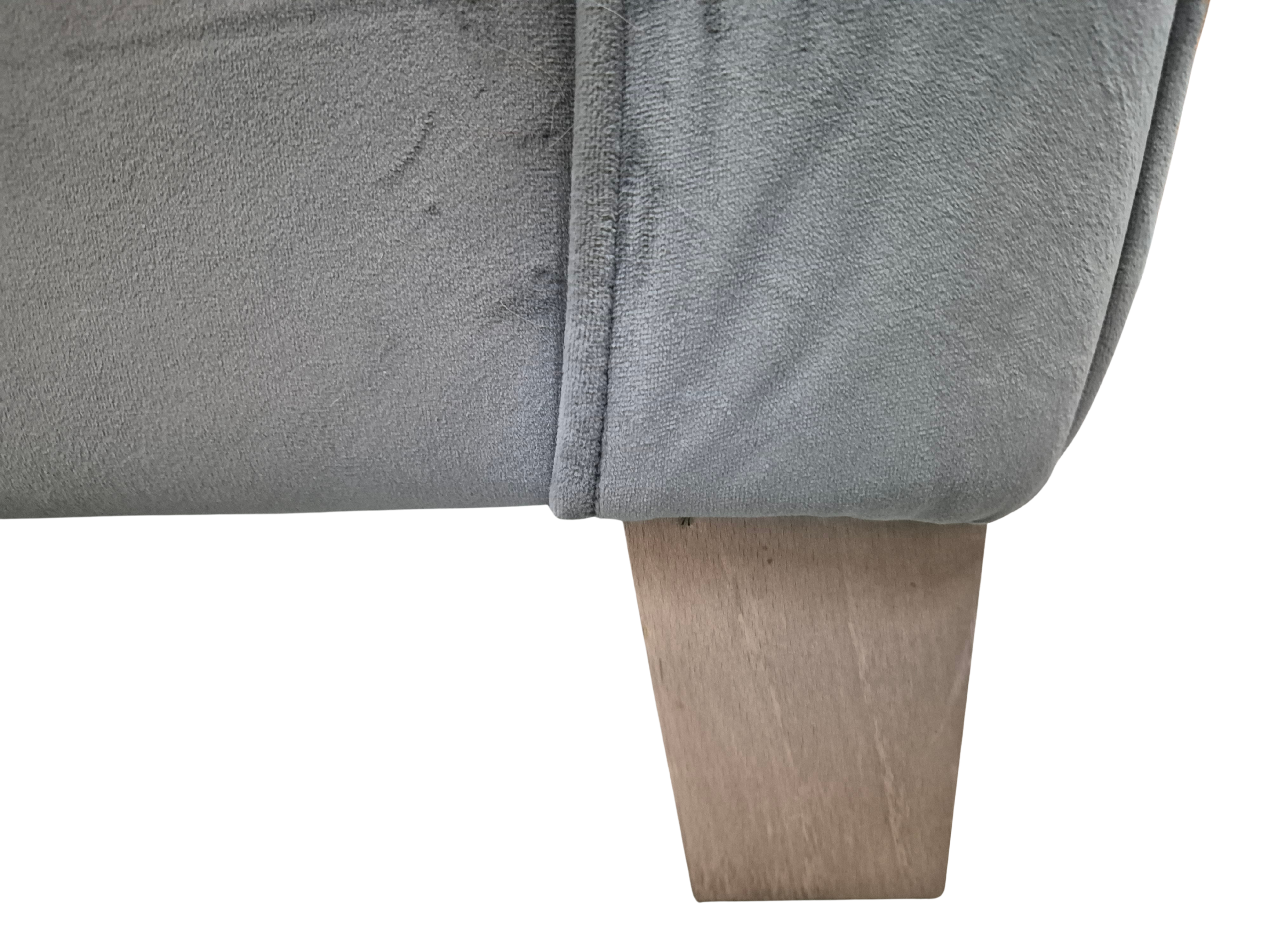 Sofology Canterbury Grey Velvet Cuddle Chair