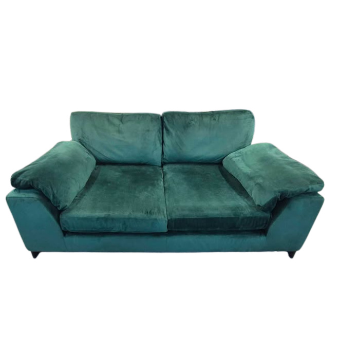 DFS Euphoria Sensual Velvet 2-Seater Sofa – Forest Green