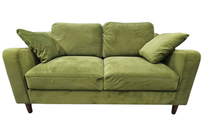Moss Green Velvet Sofa