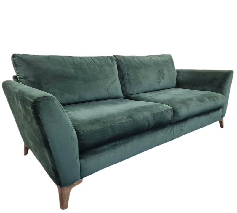 DFS Libby Green Velvet 3-Seater Sofa