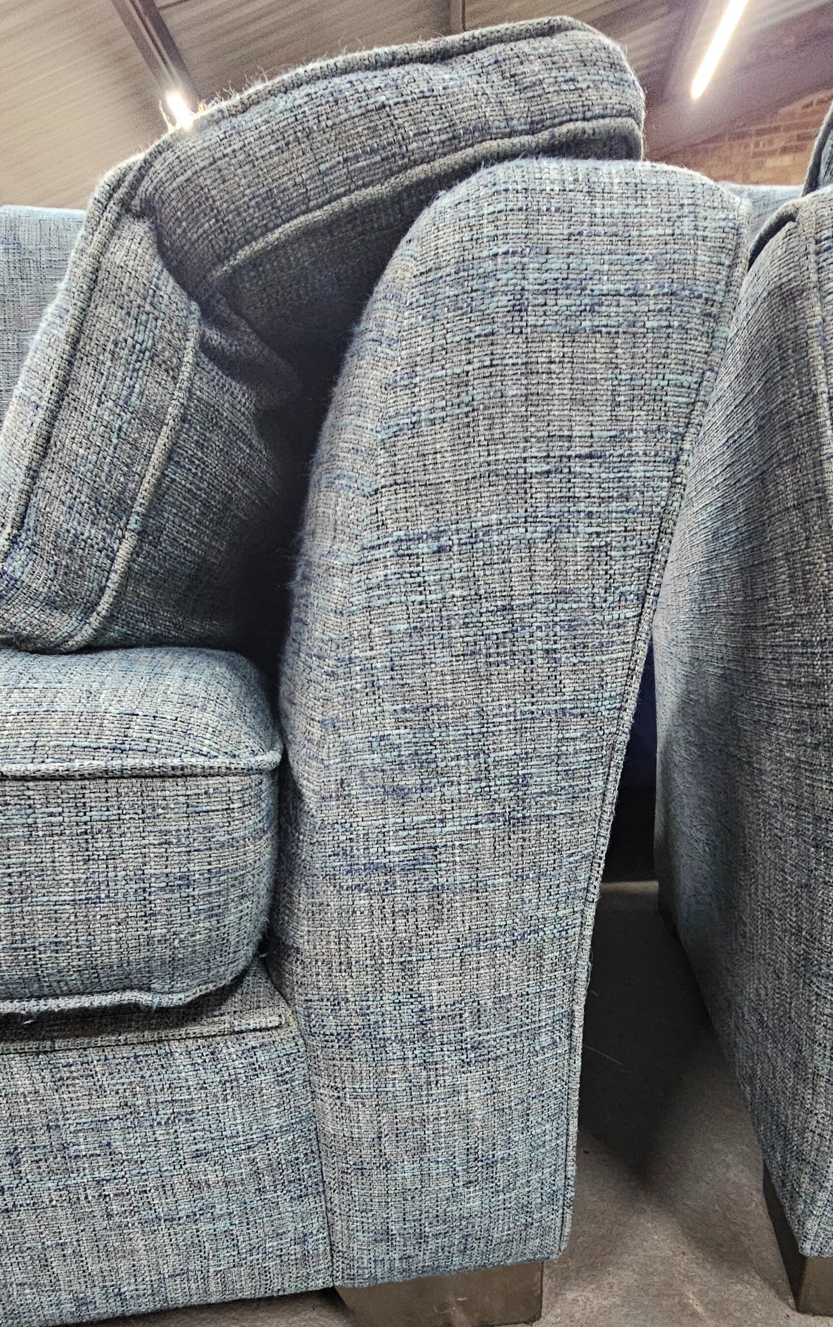 Next Dark Teal/Grey Medium + Large Sofas (Heath Range) - Boucle Weave