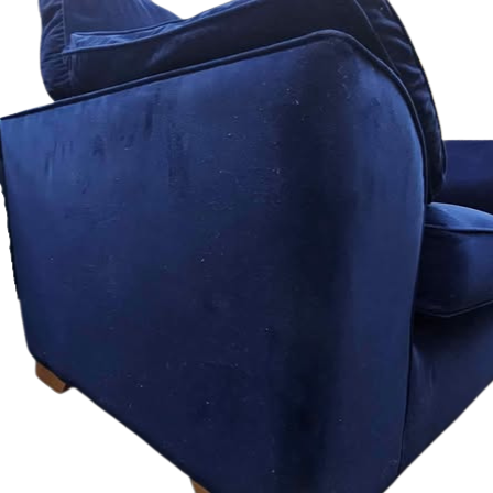 Next Stamford Blue Velvet Sofa