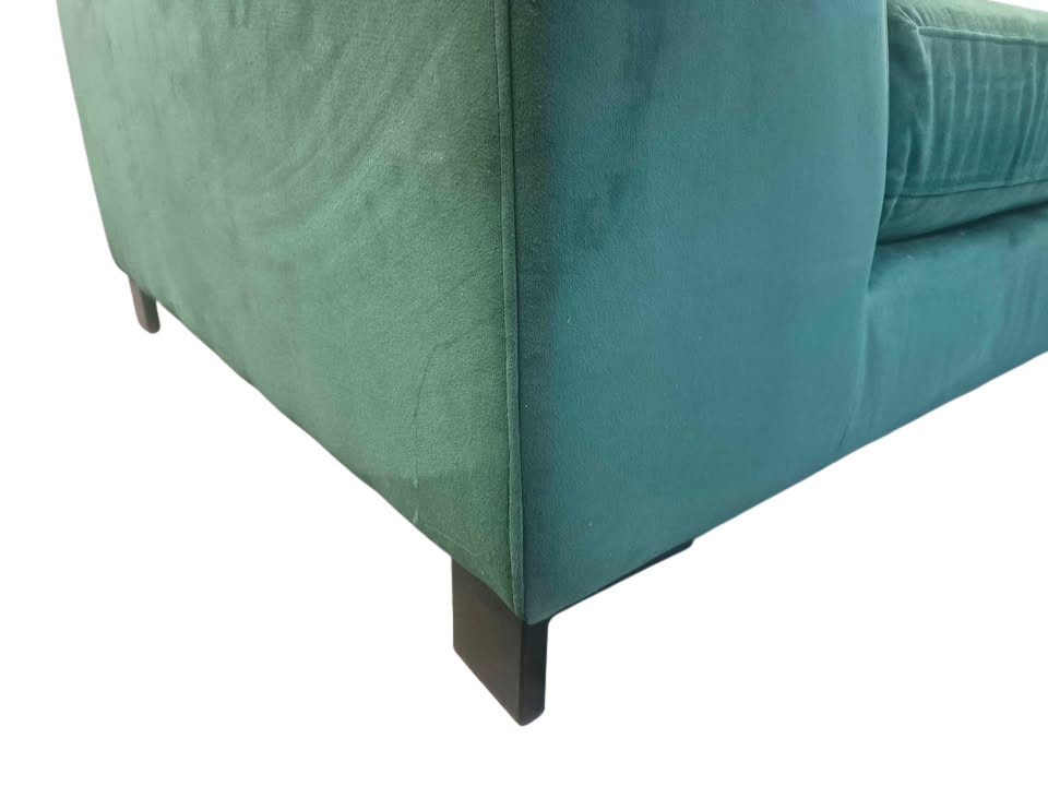 DFS Euphoria Sensual Velvet 2-Seater Sofa – Forest Green
