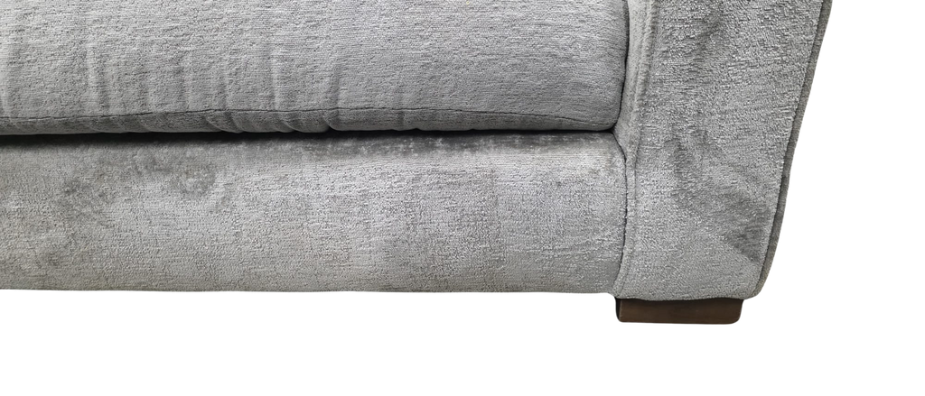 Sofology Majestica Corner Sofa – Silver/Grey Chenille