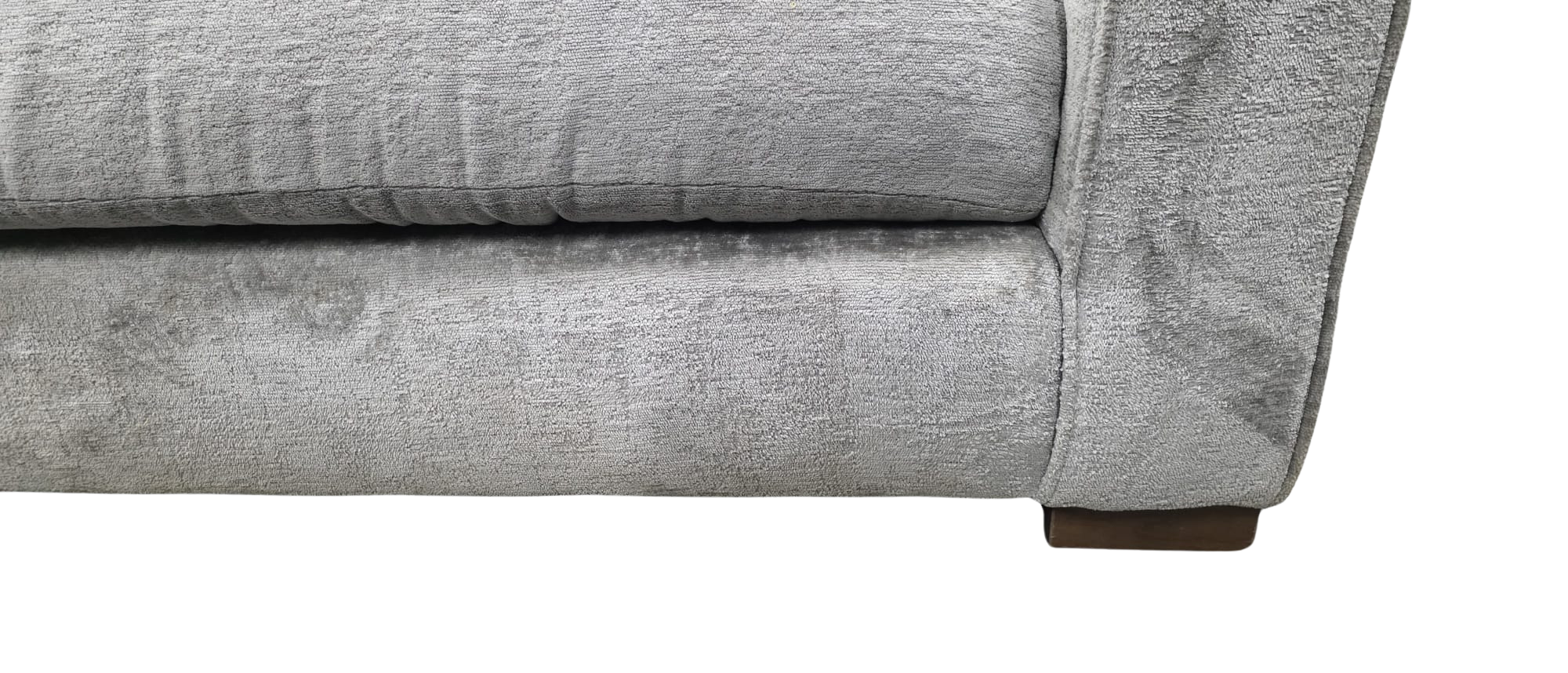 Sofology Majestica Corner Sofa – Silver/Grey Chenille