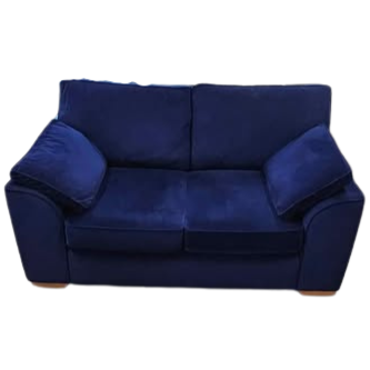 Next Stamford Blue Velvet Sofa