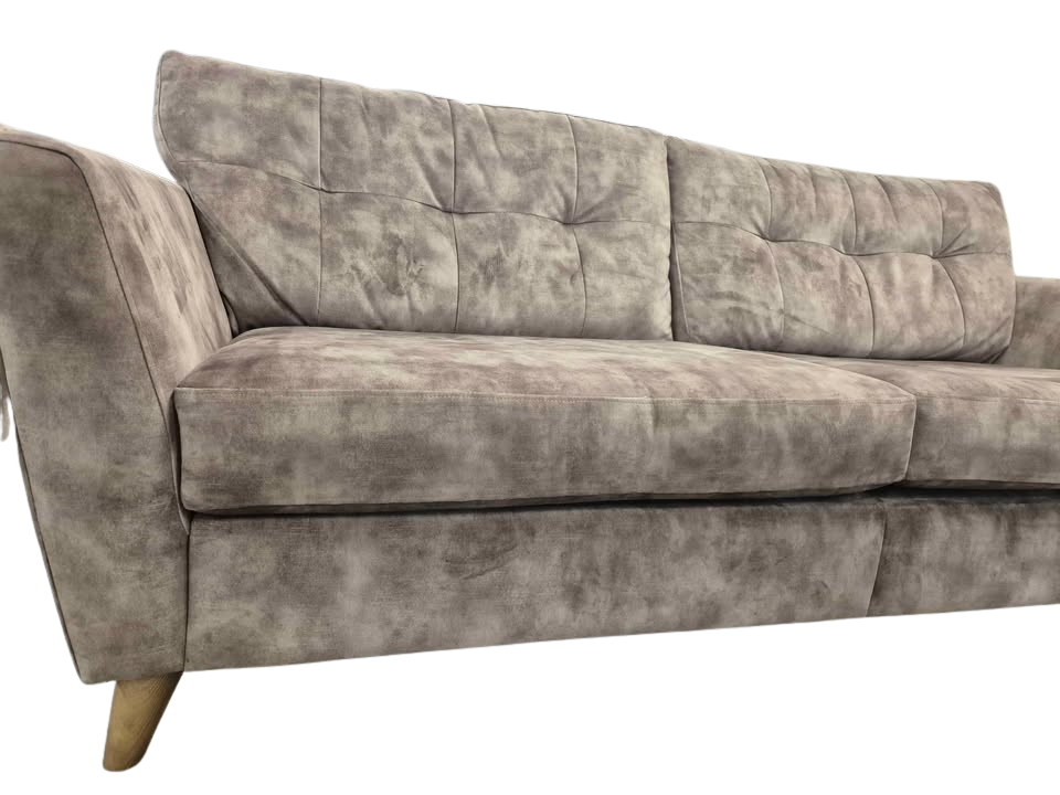DFS New Studio Velvet Espresso 3 Seater Electric Recliner Sofa