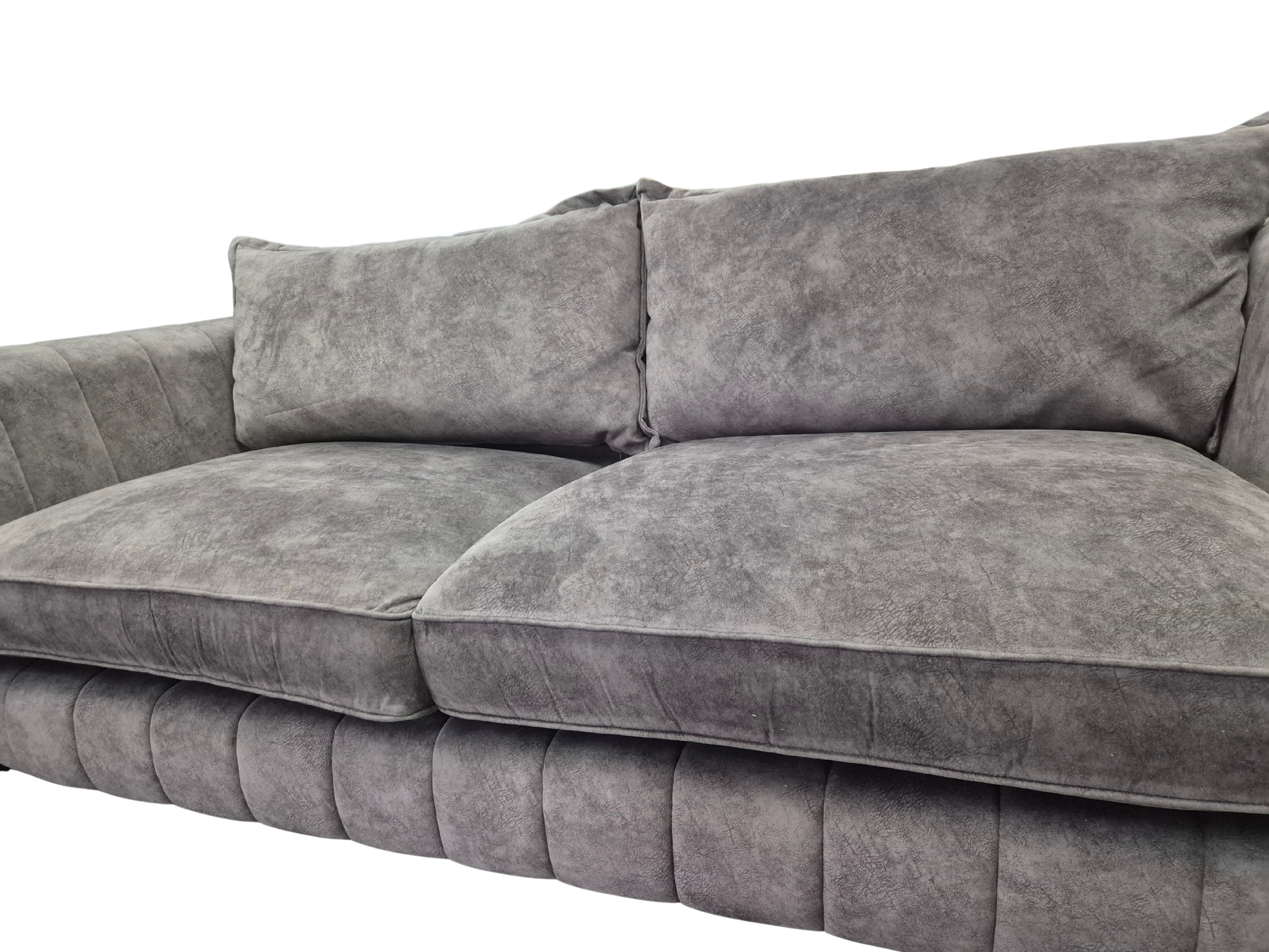 DFS Formal Back Charcoal Metallic Combination Cherished 4 Seater