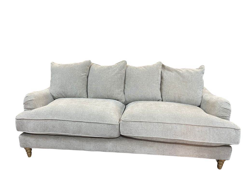 Oak Furniture Land Eloise Pillow Back Natural Marlan 4 Seater Sofa