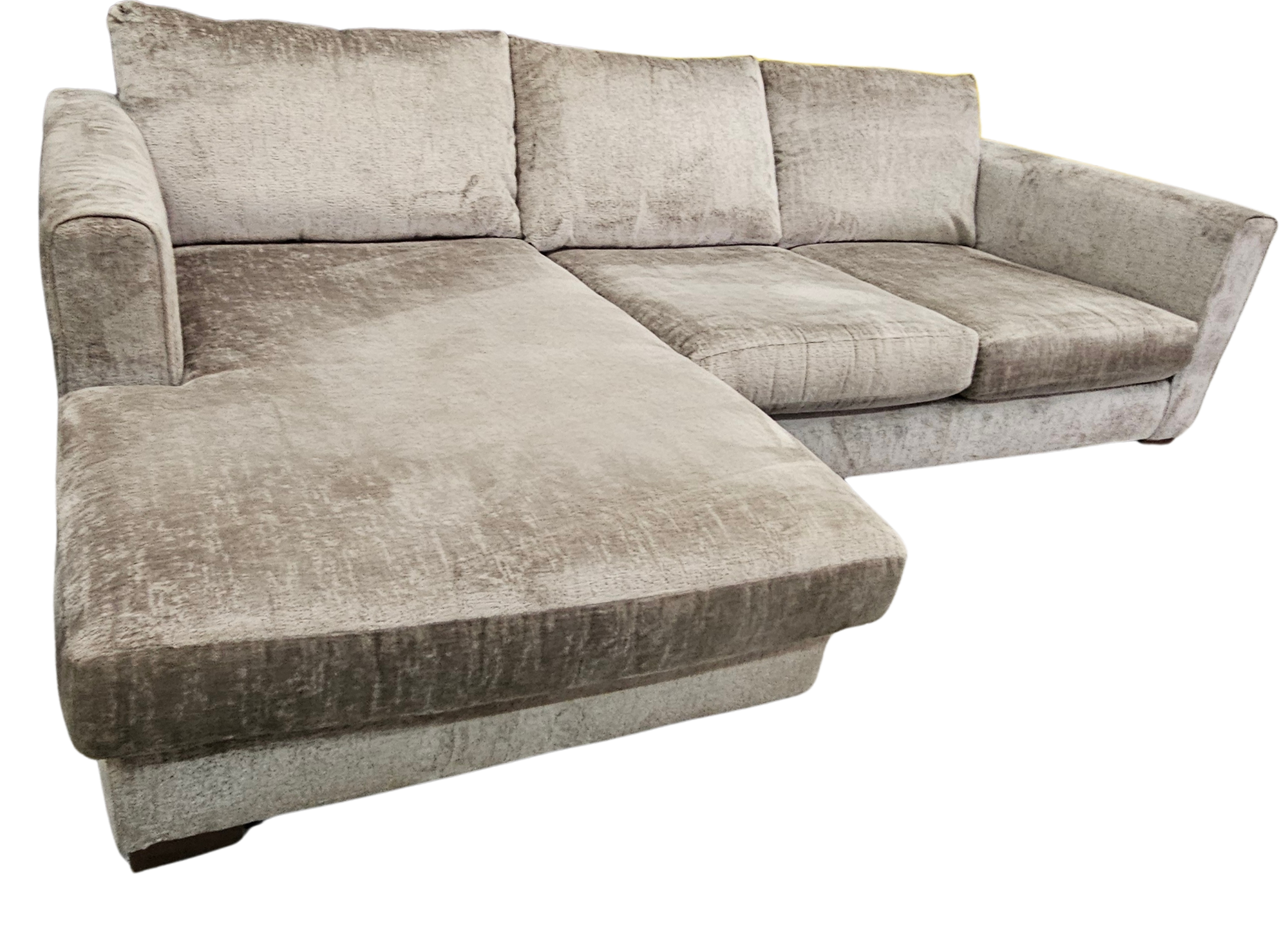Sofology Majestica Corner Sofa – Silver/Grey Chenille