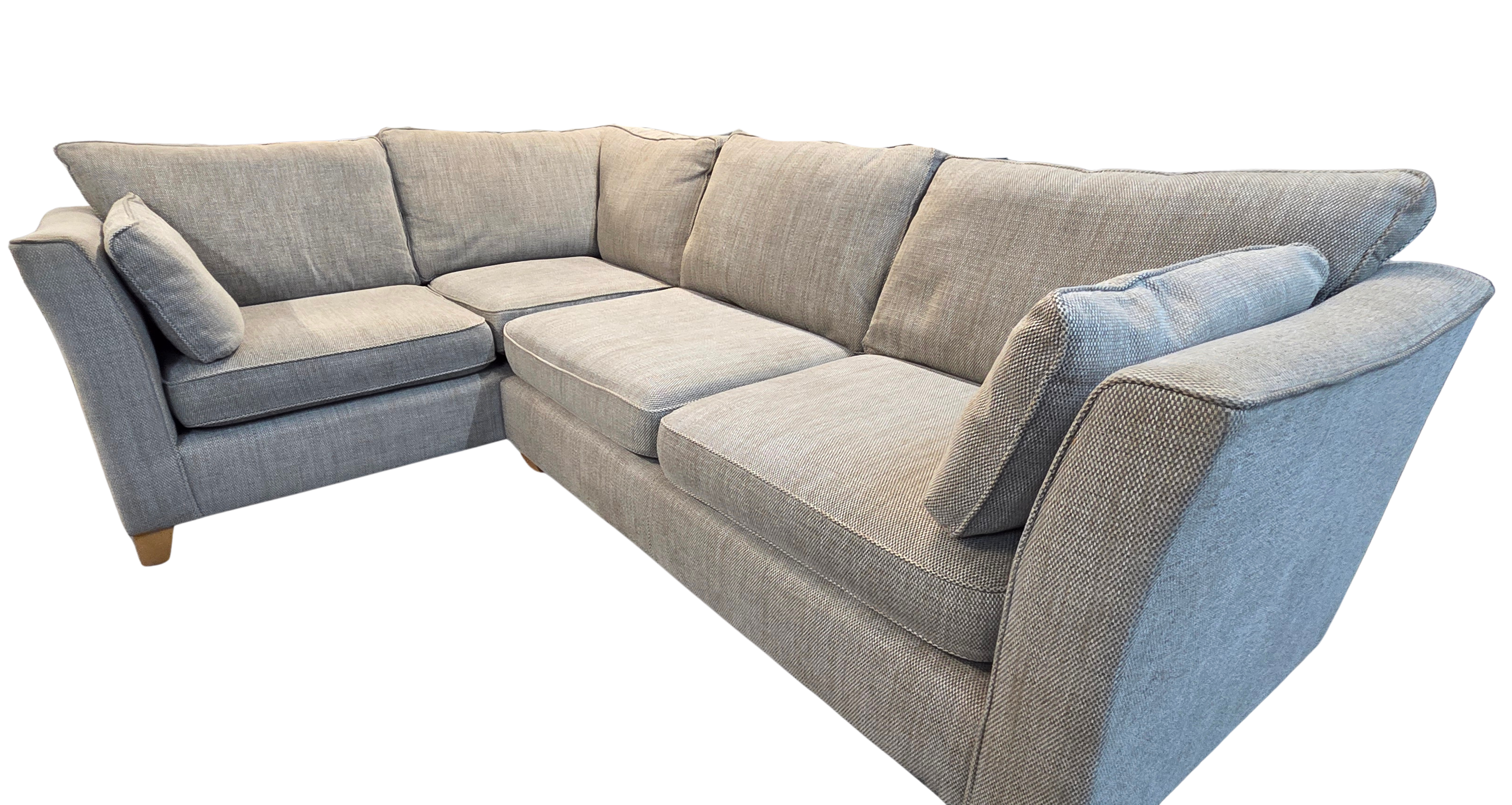 Next Farrell Neutral Textured Weave Corner Sofa