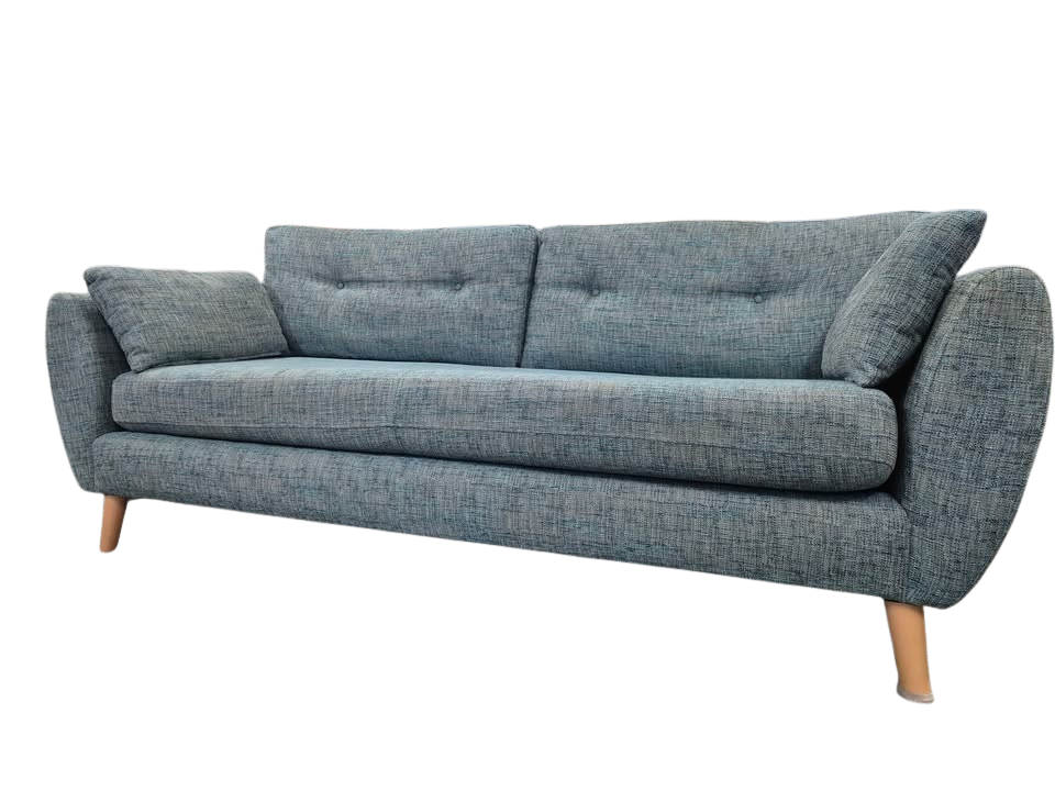 Next Wilson Button Back Teal 3 Seater Sofa