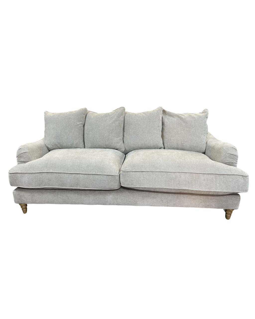 Oak Furniture Land Eloise Pillow Back Natural Marlan 4 Seater Sofa