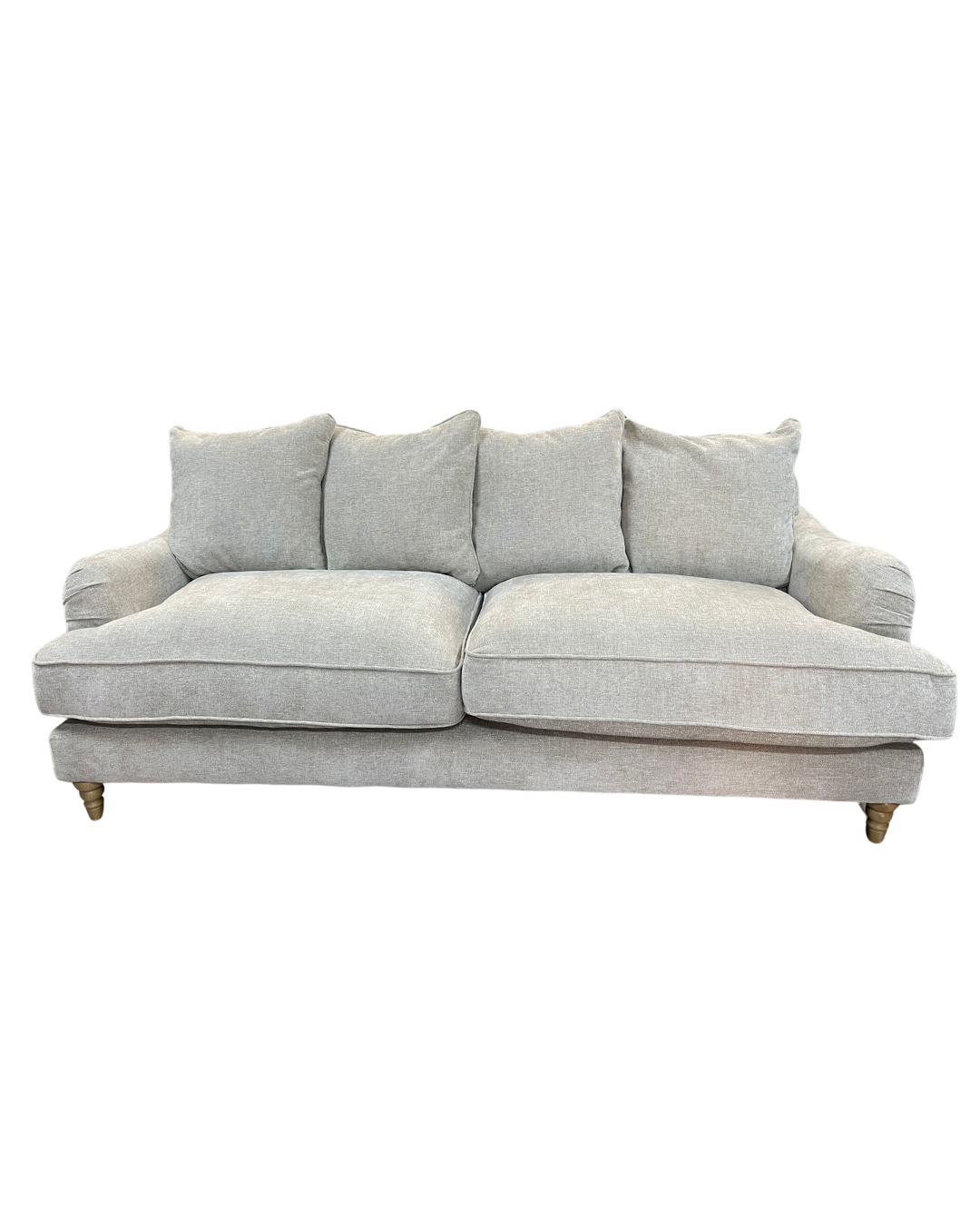 Oak Furniture Land Eloise Pillow Back Natural Marlan 4 Seater Sofa