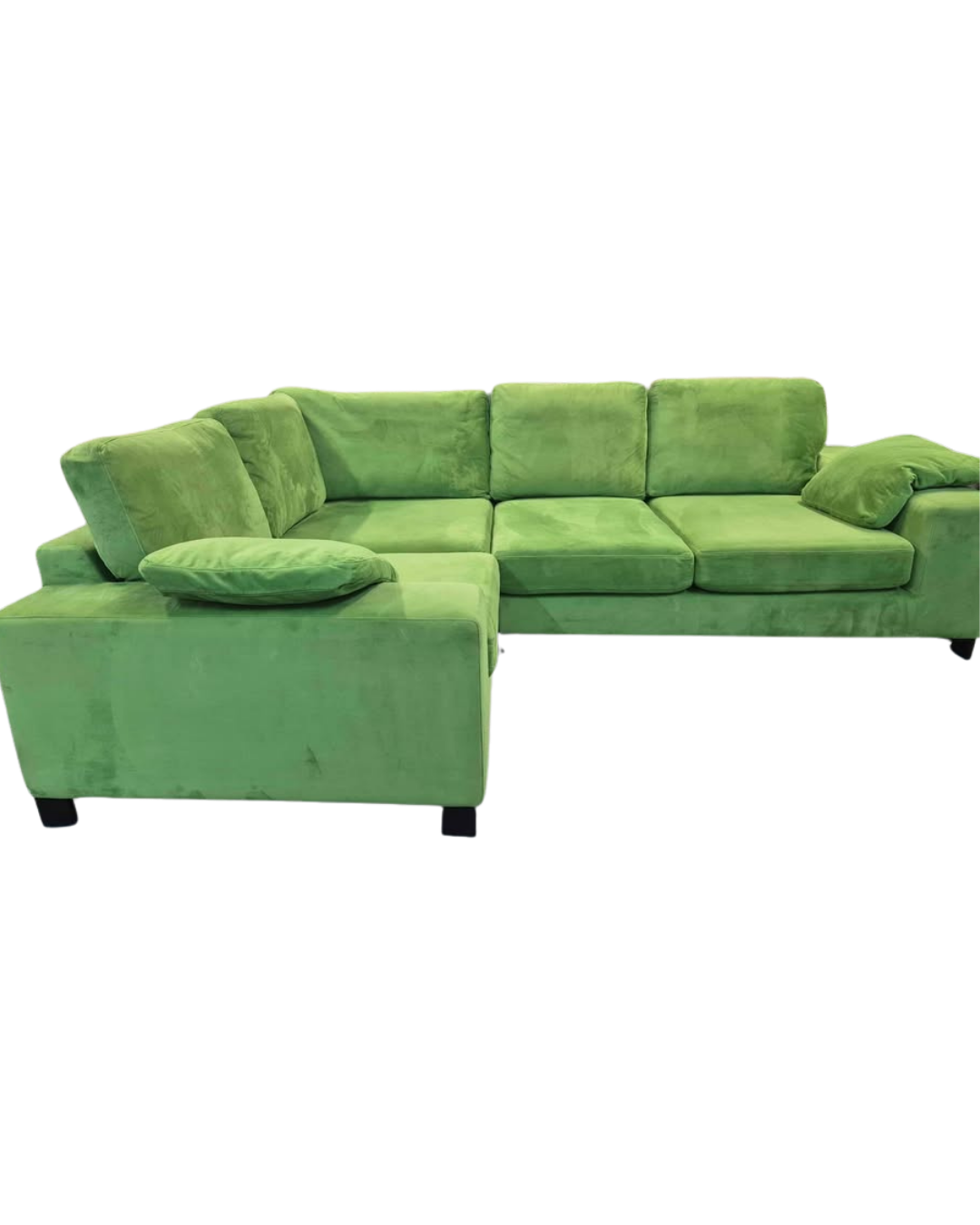 DFS Euphoria Green Velvet Corner Sofa