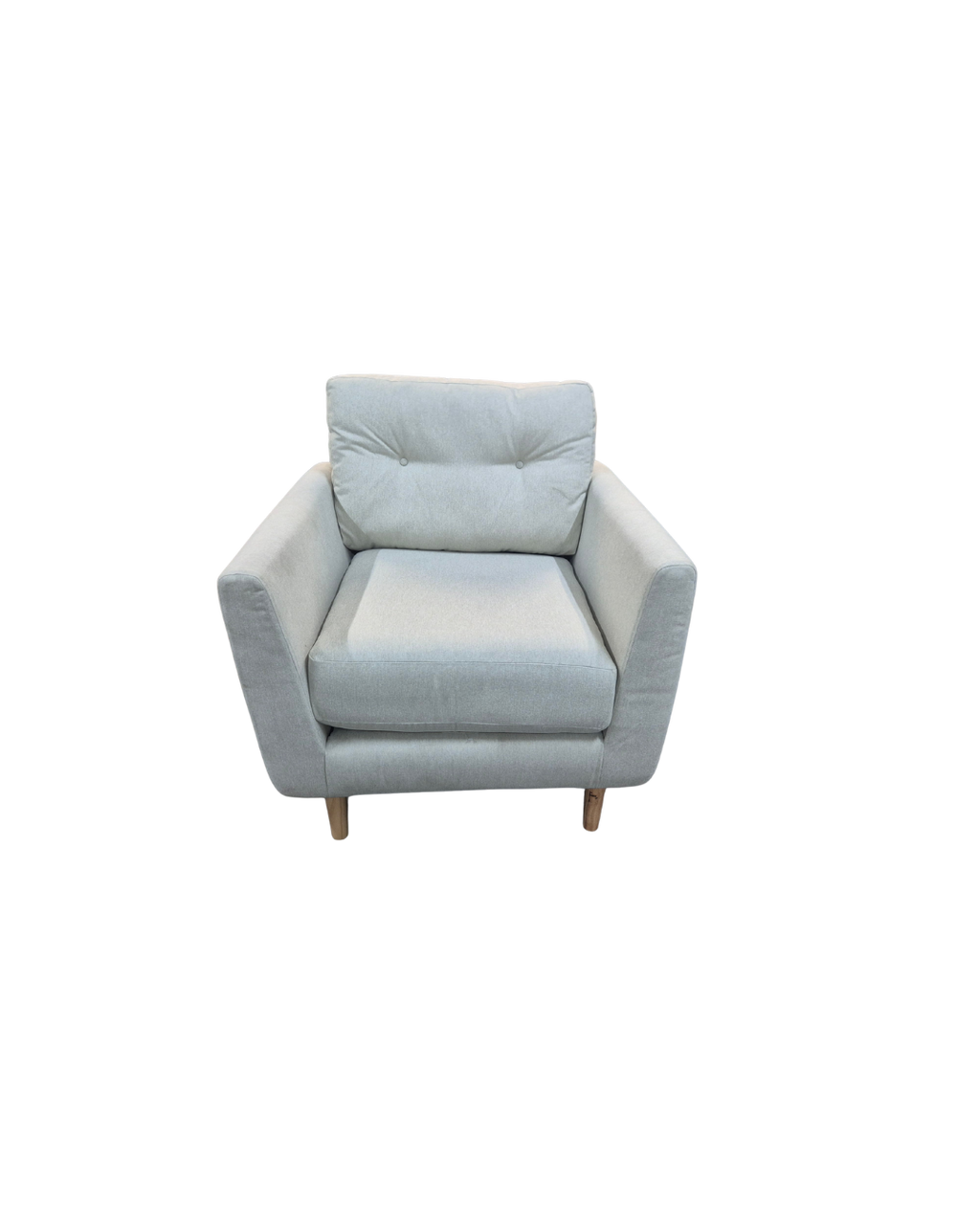Oak Furnitureland Evie Rosa Sand Fabric Armchair
