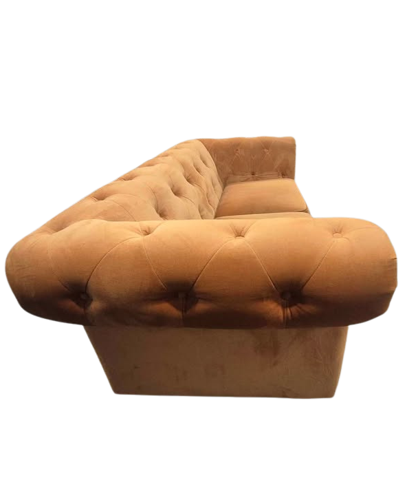 DFS Chesterfield Abbey Velvet 3 Seater + Storage Footstool