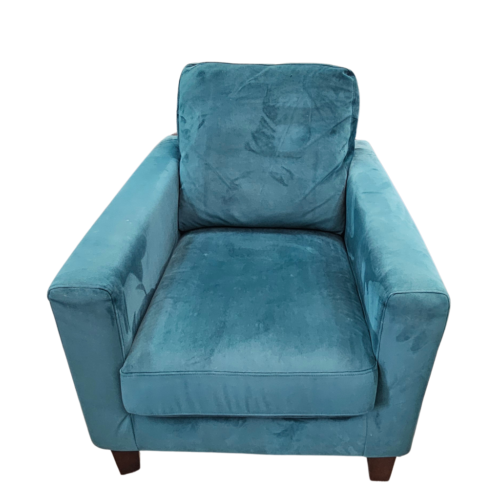 John Lewis – Teal Velvet Armchair