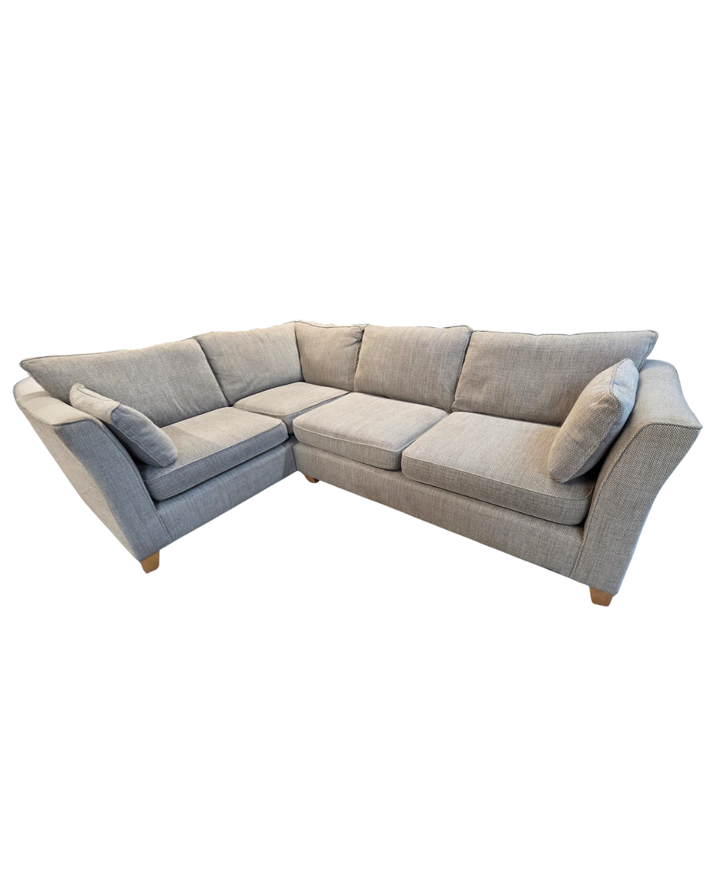 Next Farrell Neutral Textured Weave Corner Sofa