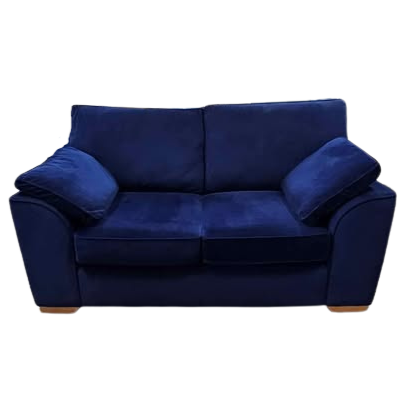 Next Stamford Blue Velvet Sofa