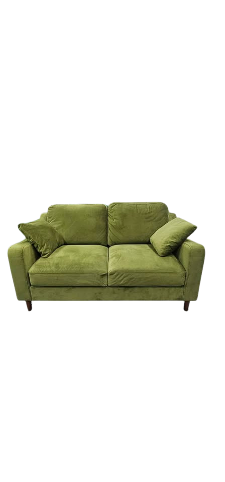 Moss Green Velvet Sofa