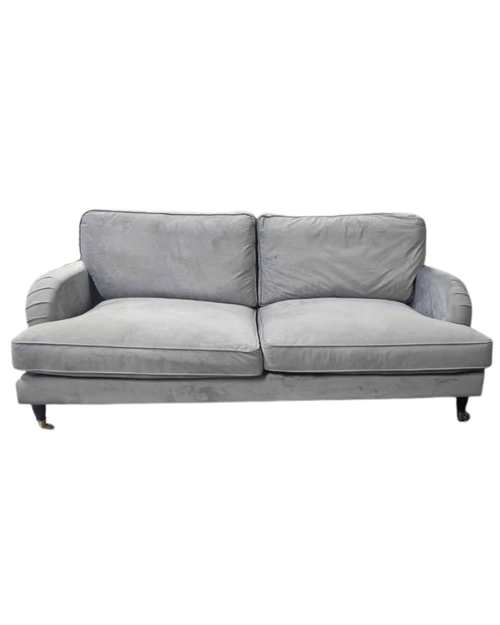 Grey Velvet 3 Seater