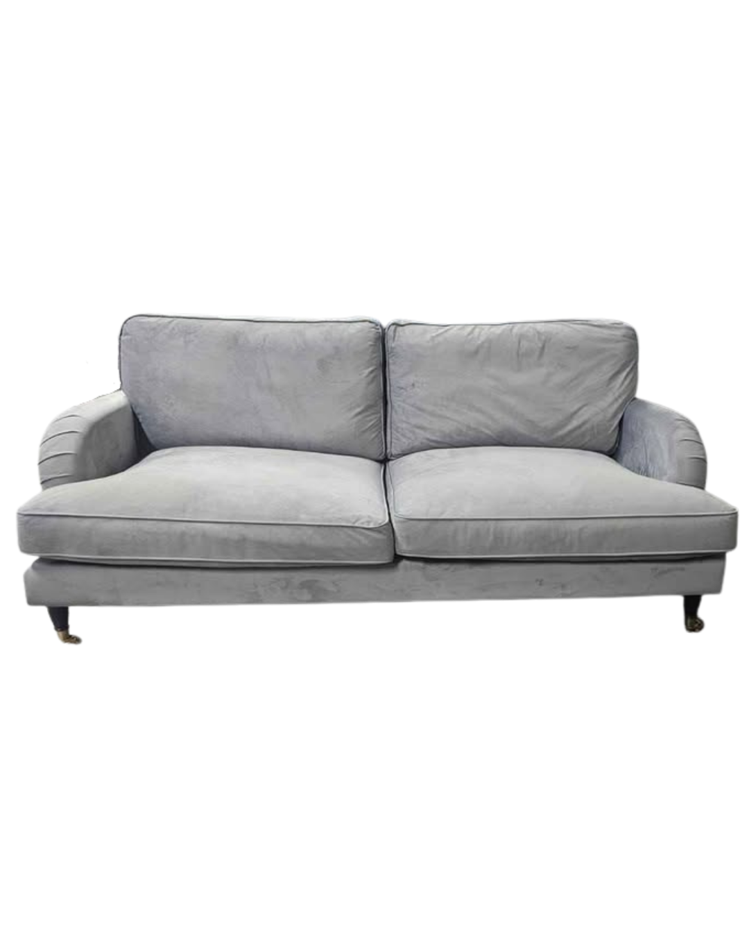 Grey Velvet 3 Seater
