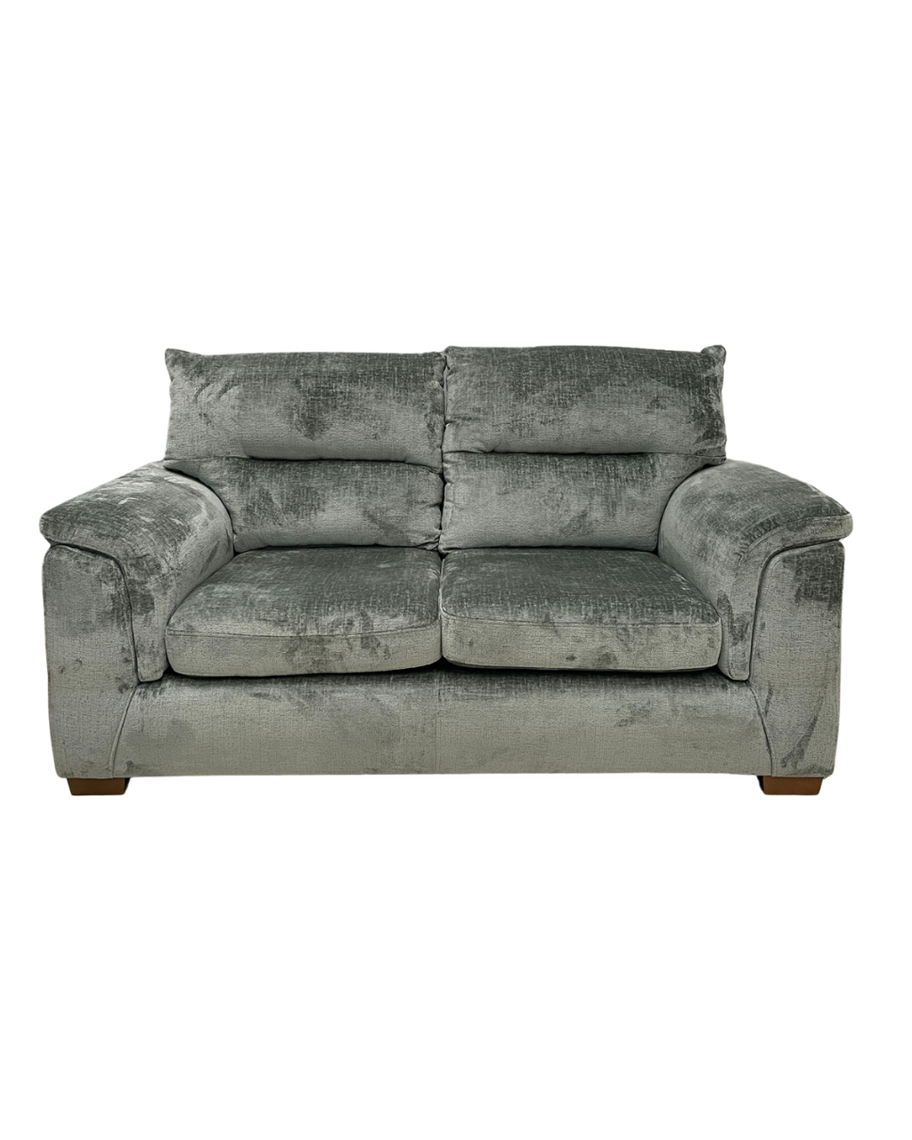 Next Hayden Highback Chunky Chenille Light Teal Green 2 Seater
