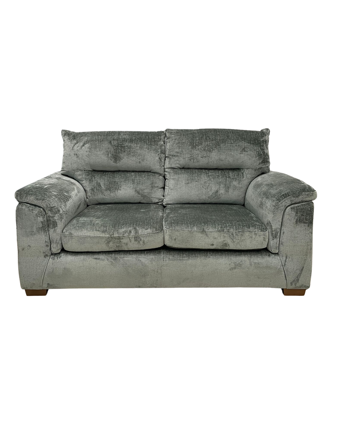 Next Hayden Highback Chunky Chenille Light Teal Green 2 Seater