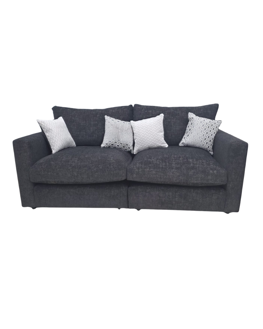 Oak Furniture Land Malvern Charcoal Cupid 2 Seater
