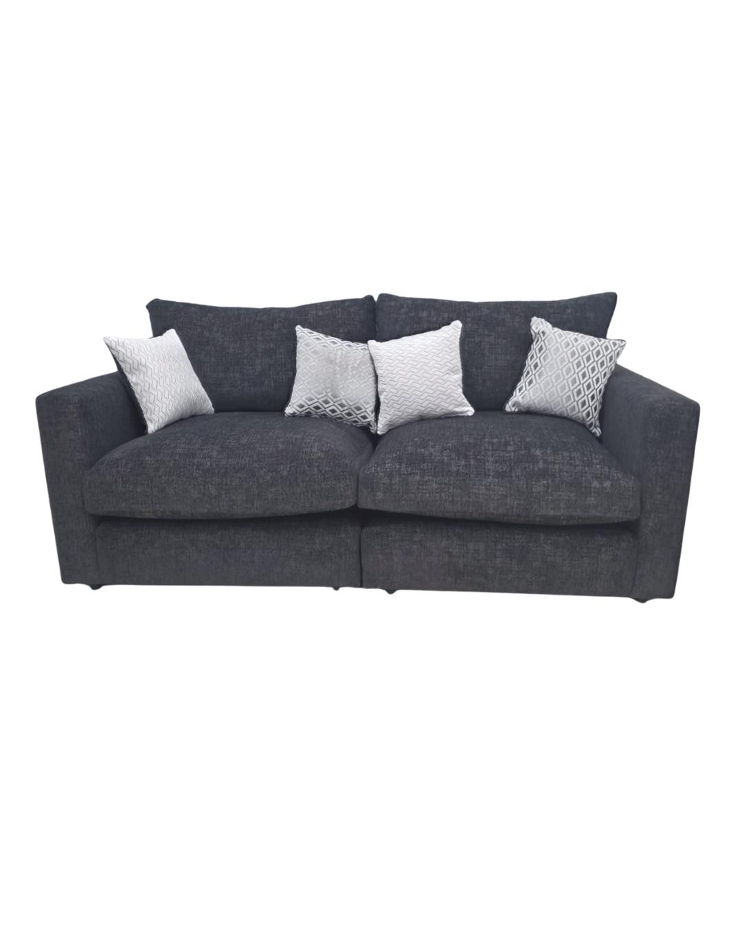 Oak Furniture Land Malvern Charcoal Cupid 2 Seater