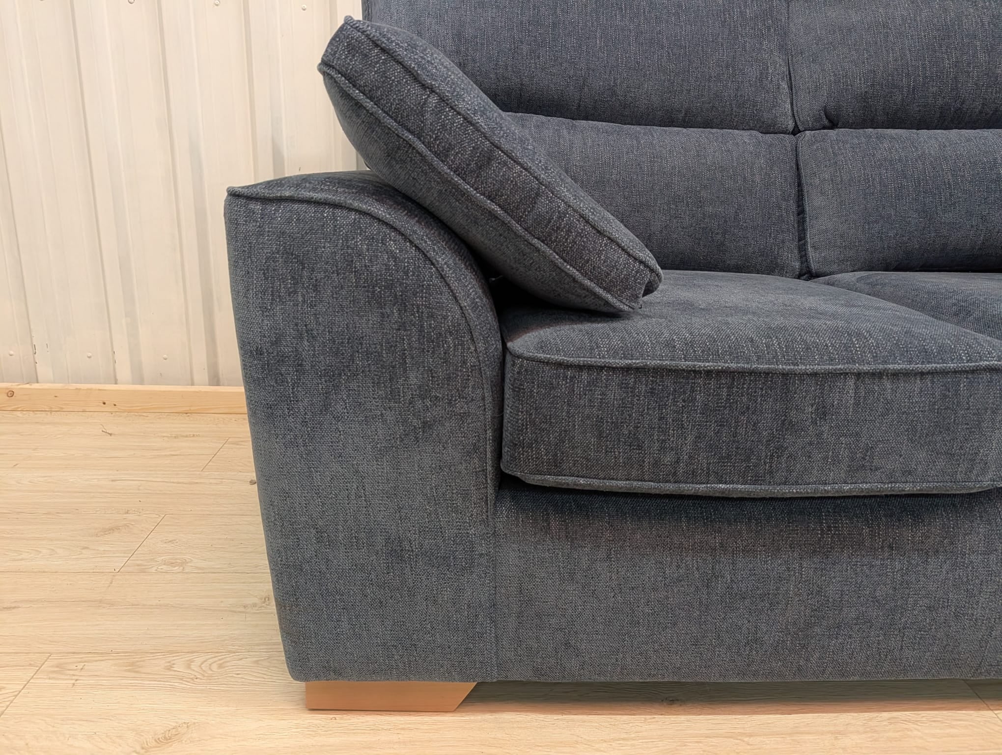 Next Stamford High Back Cotswold Chenille Dark Blue 2 Seater